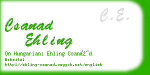 csanad ehling business card
